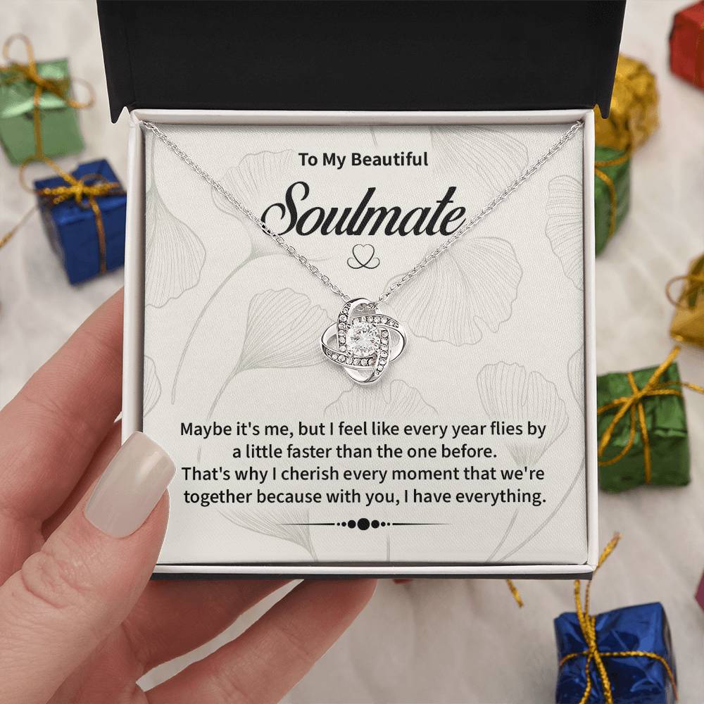 Soulmate Necklace for Her – Gift Box Included