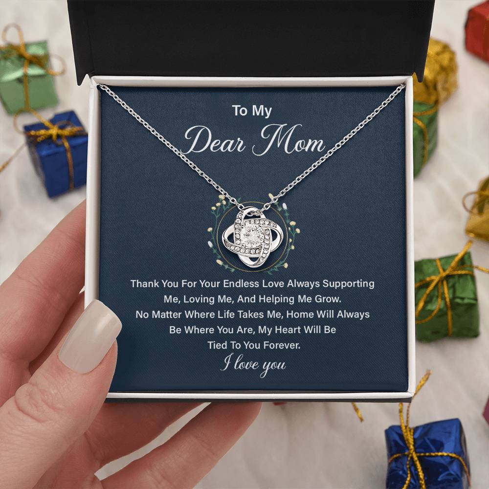 Necklace Gift for Mom from Daughter with Loving Message