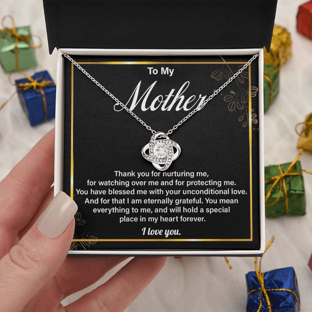 Mom Necklace Gift from Daughter – Gift Box Message