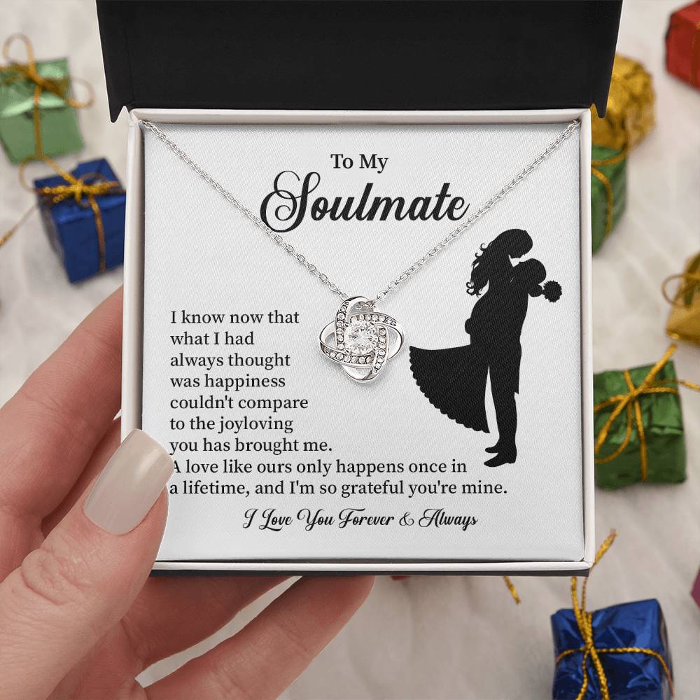 Soulmate Necklace – Gift for Wife or Girlfriend with Romantic Message