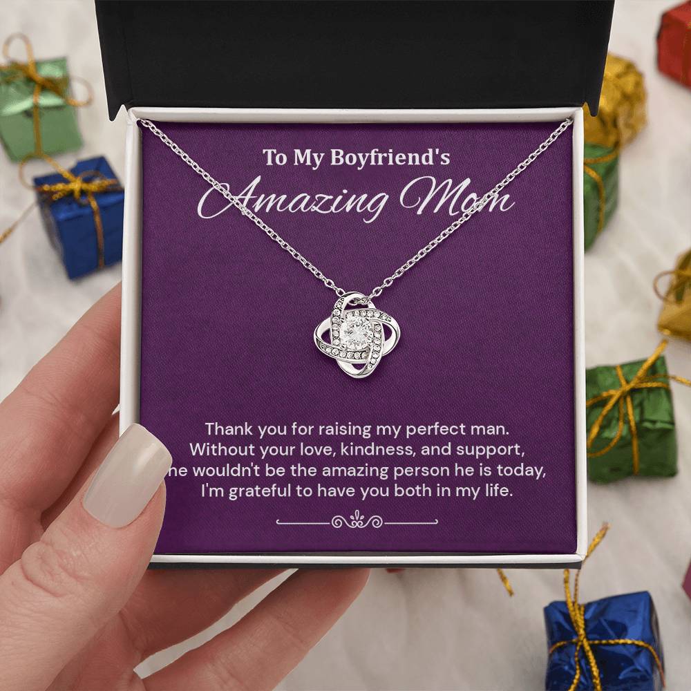 Boyfriend’s Mom Necklace Gift Thank You Card Box