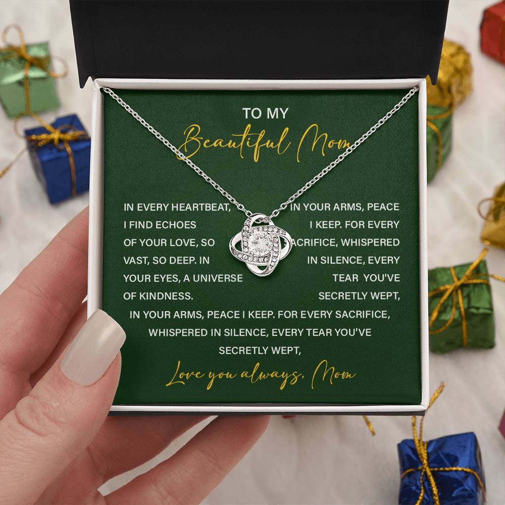 Necklace For Mom From Children With Meaningful Gift Box