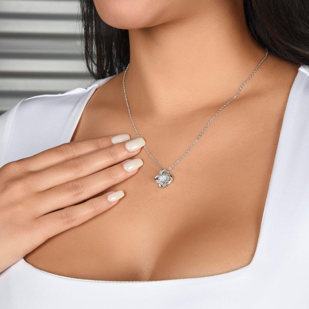 Best Friend Necklace Gift for Her with Floral Message Card from Bestie
