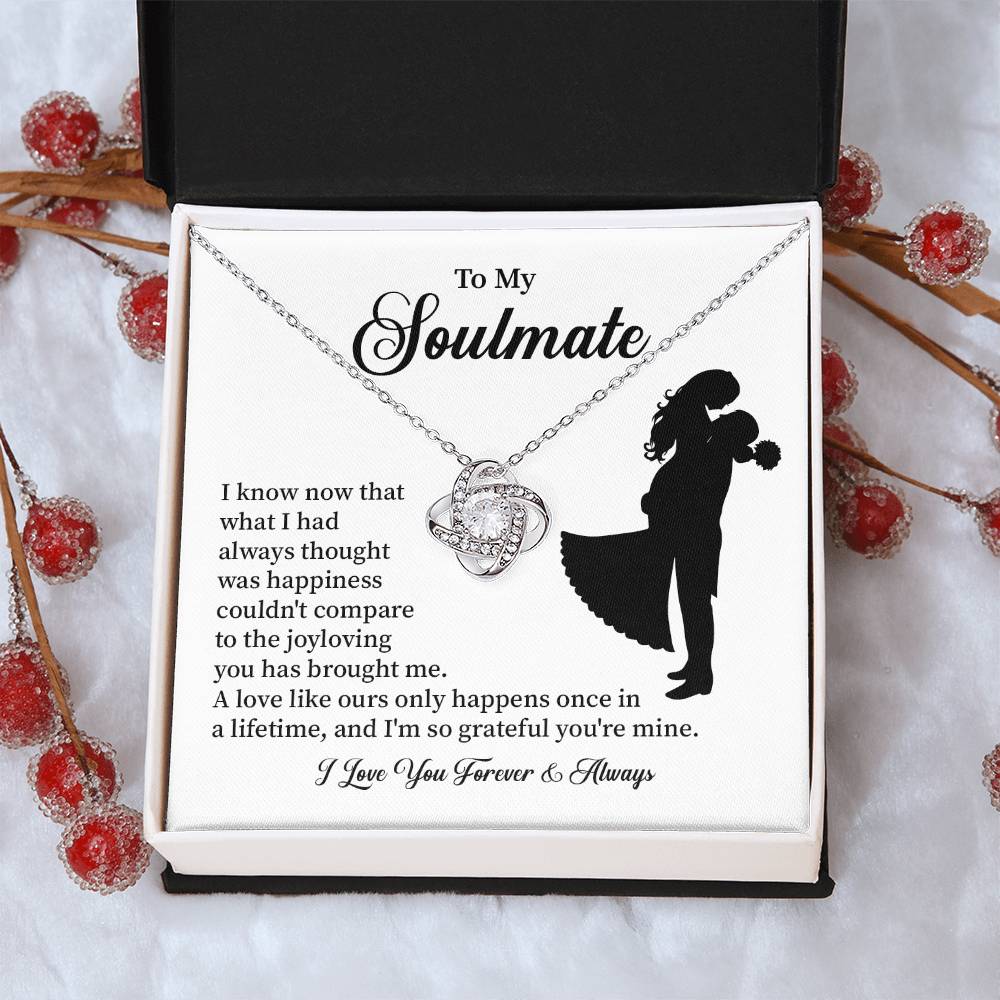 Soulmate Necklace – Gift for Wife or Girlfriend with Romantic Message