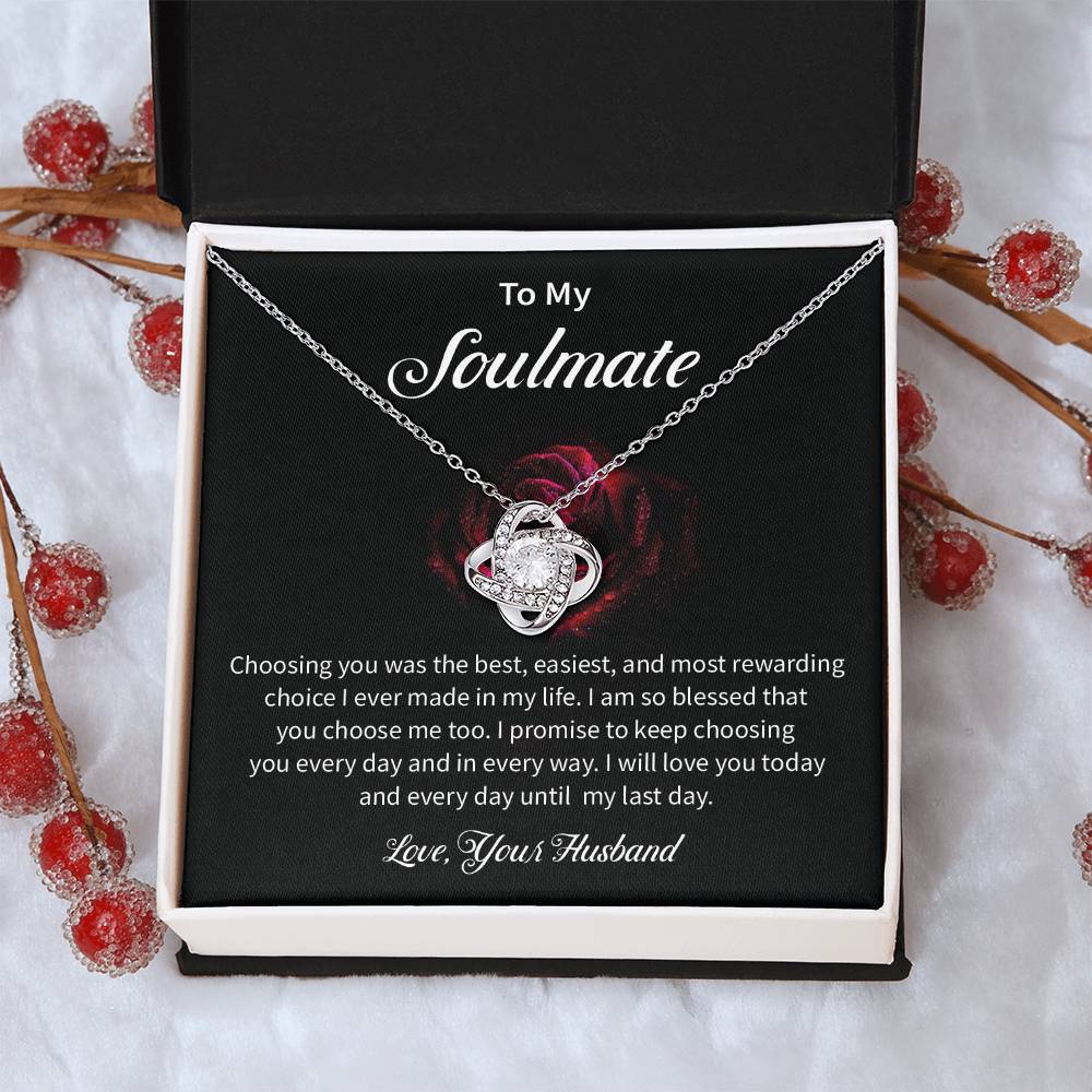 Husband to Soulmate Gift for Wife – Love Message Card