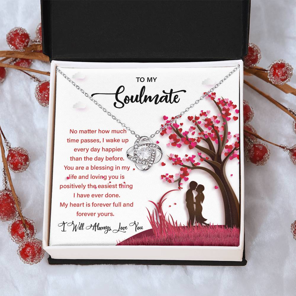 Soulmate Gift Necklace for Her – Message Card Box