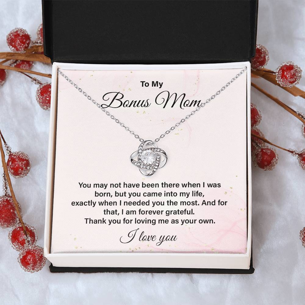 Bonus Mom Necklace Gift from Stepchild with Message
