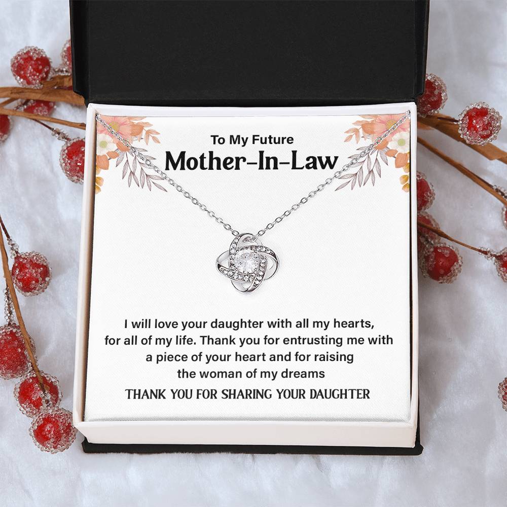Future Mother-In-Law Necklace from Groom Gift Box