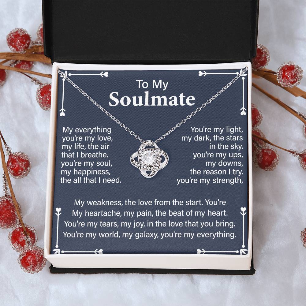 Soulmate Gift Necklace for Partner – with Message Card