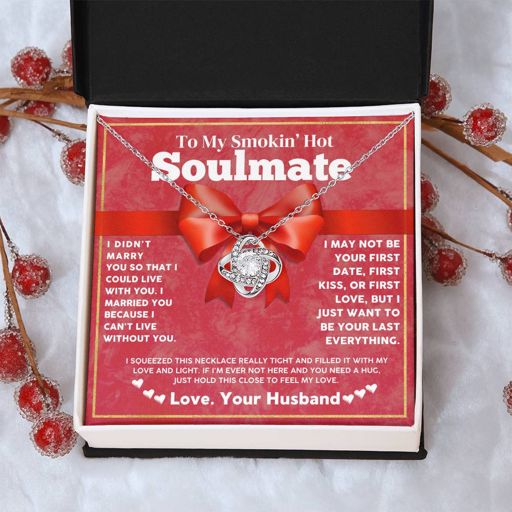 Soulmate Necklace Gift from Husband with Love Card