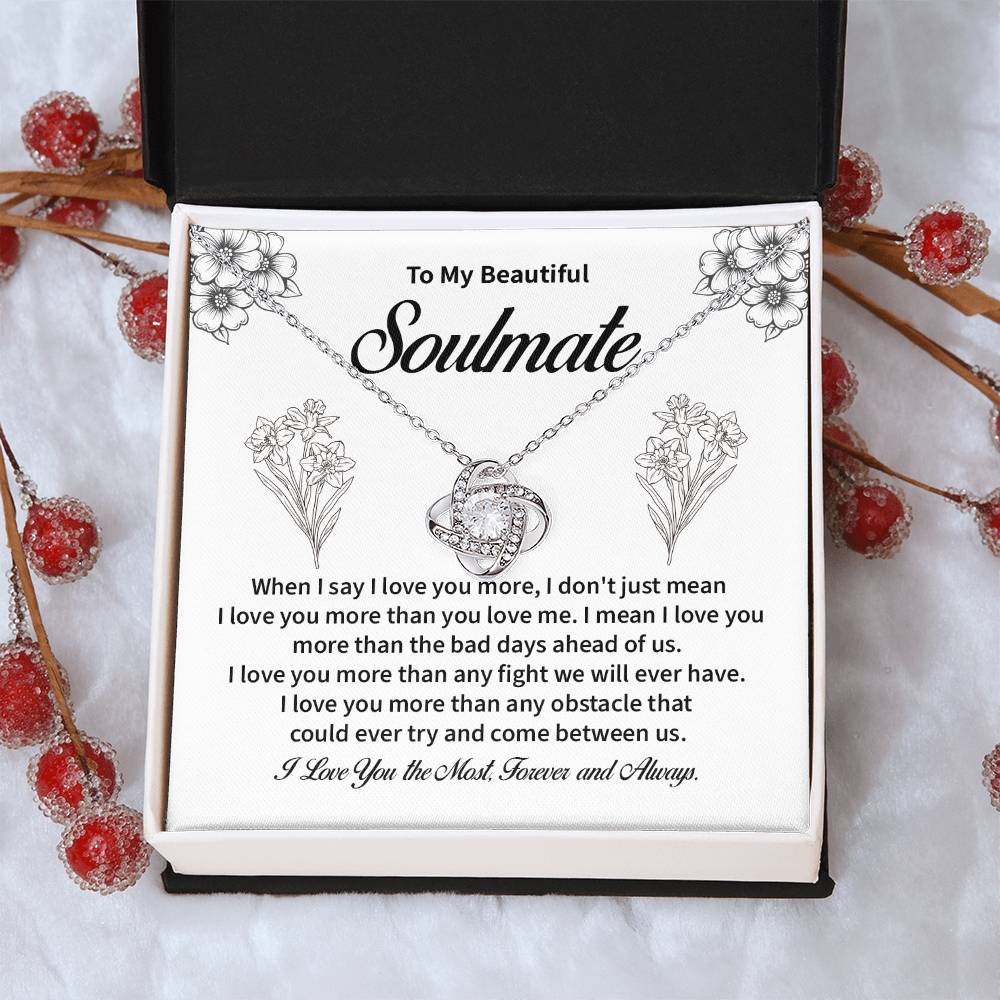 Soulmate Necklace for Her – Forever Love Message Card