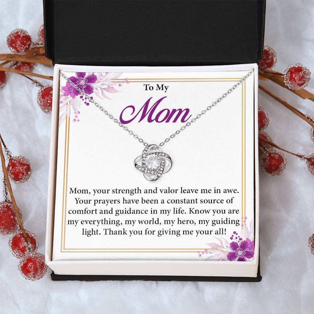 Mom Necklace Gift for Prayerful Mother – Gift Box