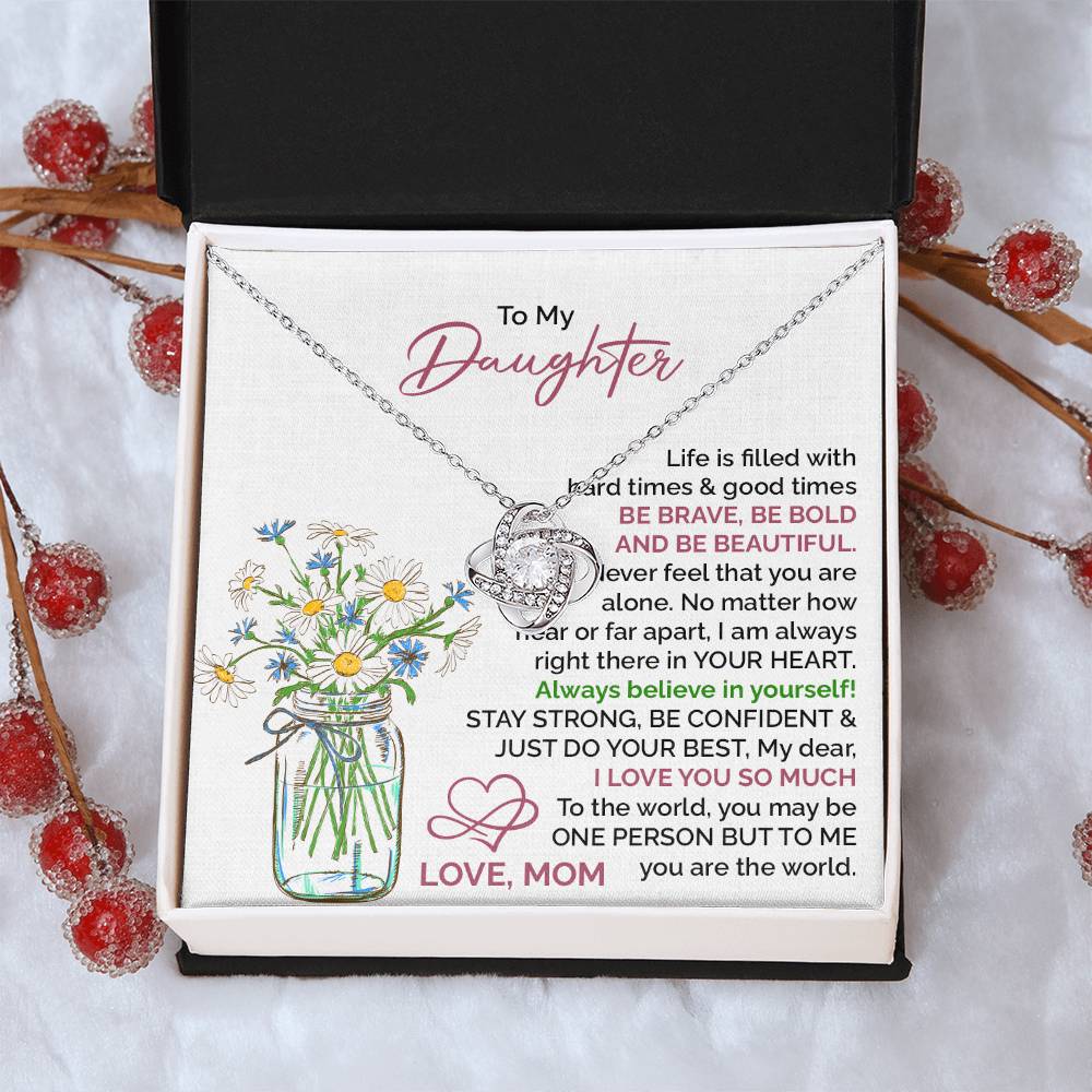 Daughter Gift from Mom – Stay Strong Inspirational Jewelry