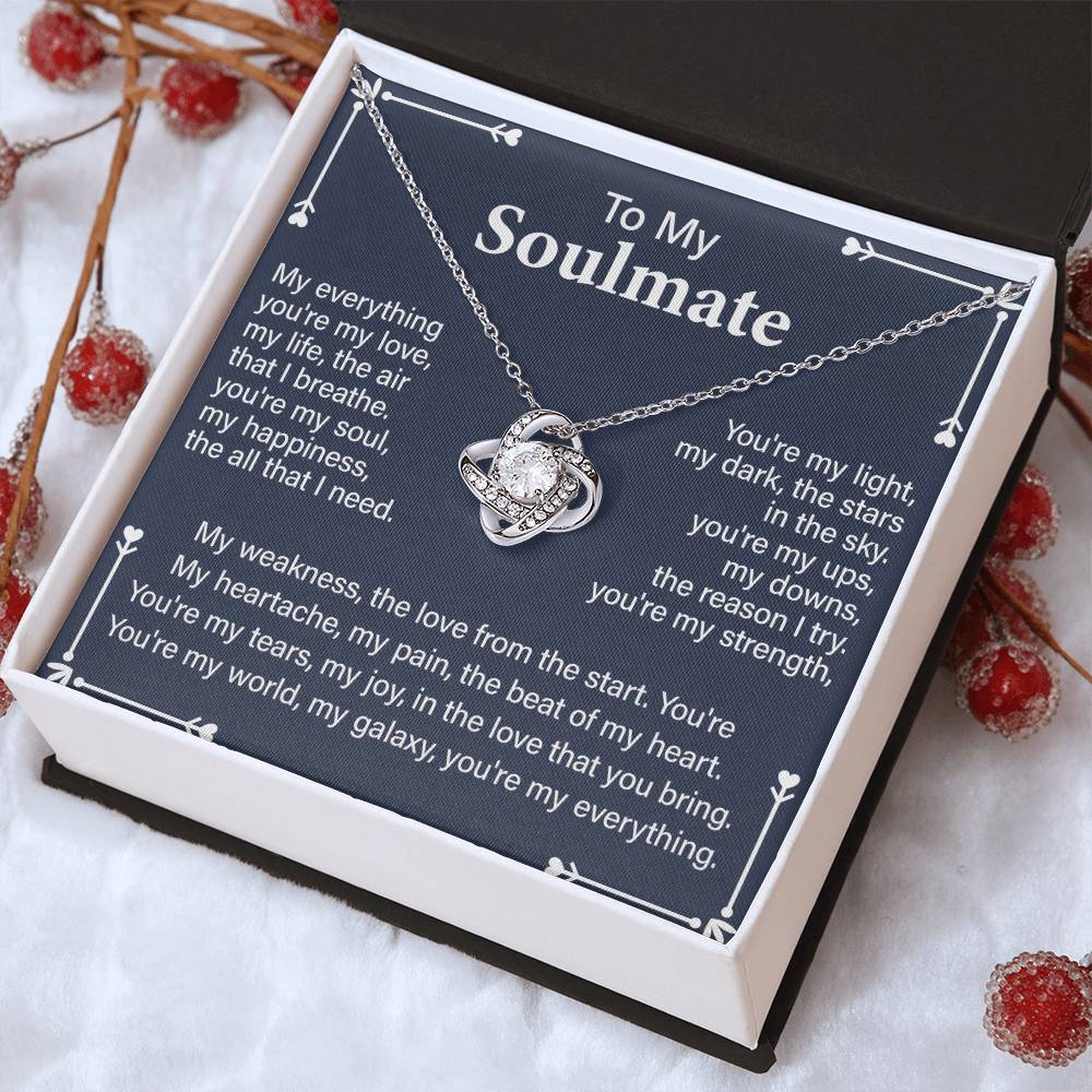 Soulmate Gift Necklace for Partner – with Message Card