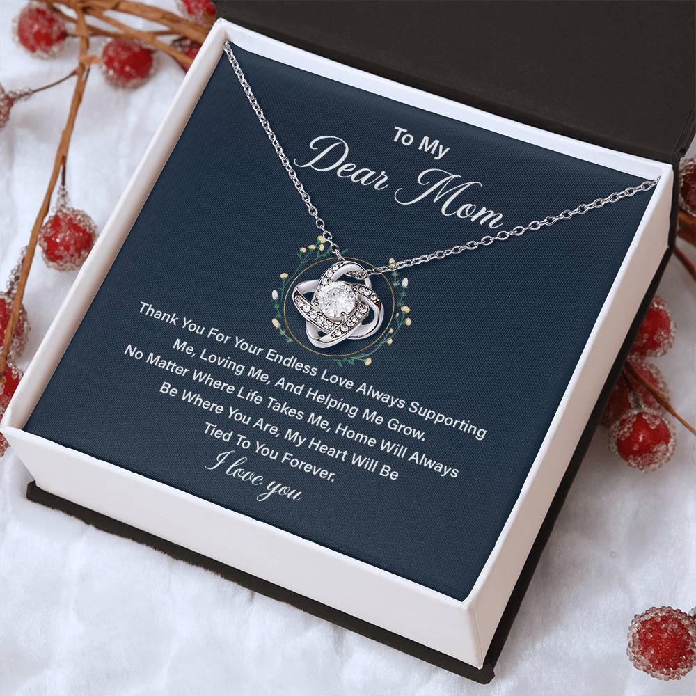 Necklace Gift for Mom from Daughter with Loving Message