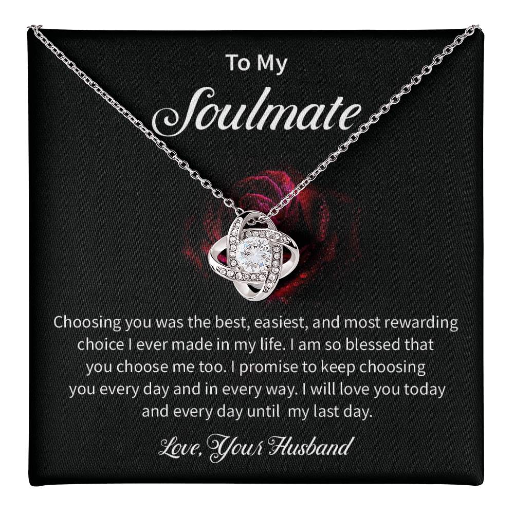 Husband to Soulmate Gift for Wife – Love Message Card