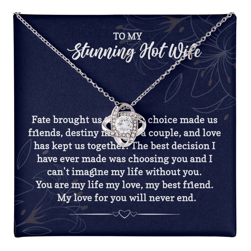Necklace Gift for Wife from Husband with Love Card