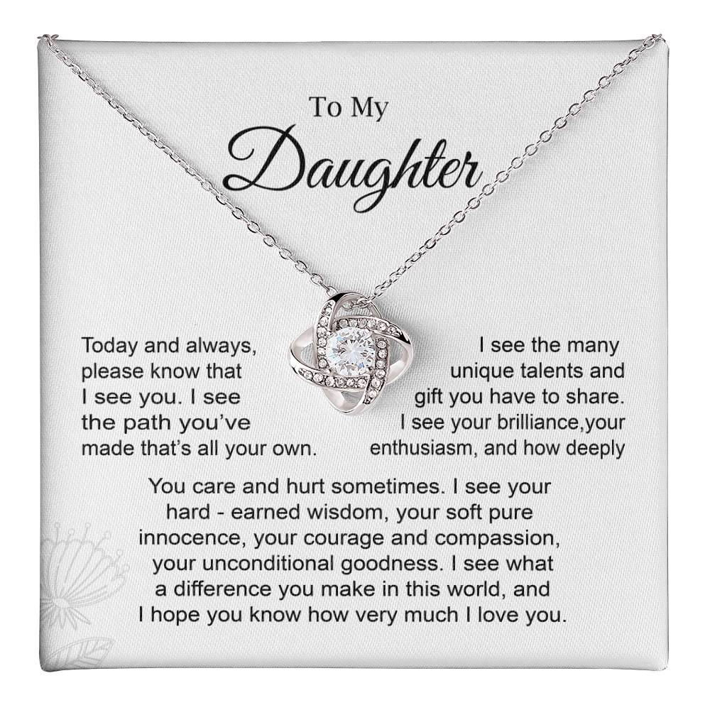 Daughter Necklace Gift from Mom