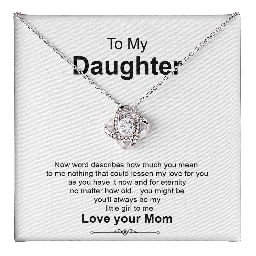 Daughter Necklace Gift from Mom With Love Keepsake