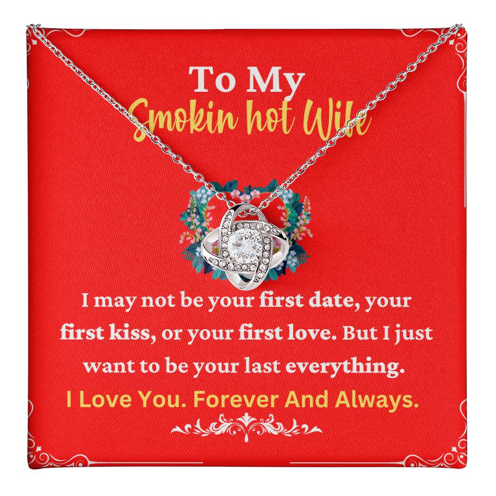 Smokin Hot Wife Necklace with Romantic Quote