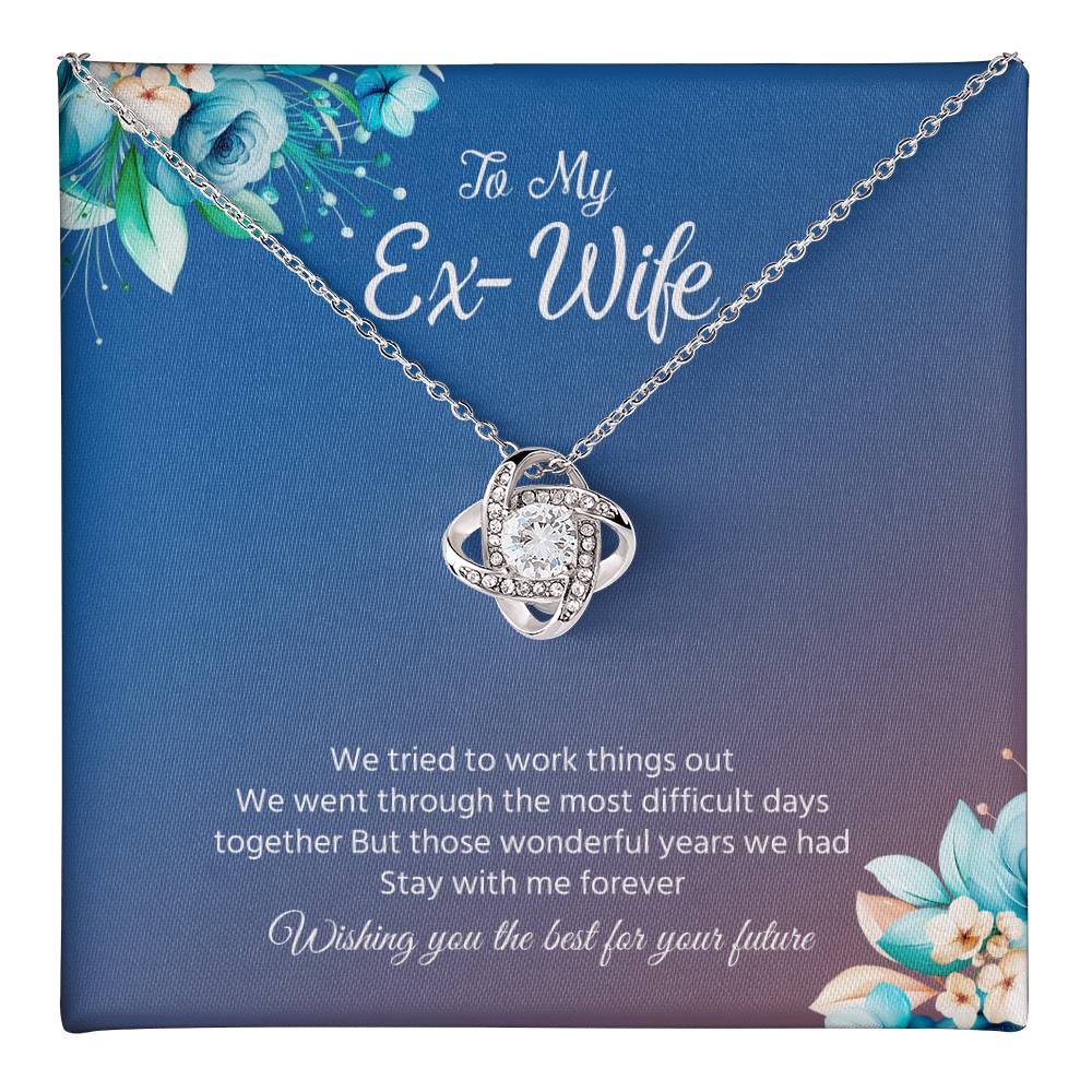 Ex-Wife Necklace Gift – Wishing You the Best Message Card
