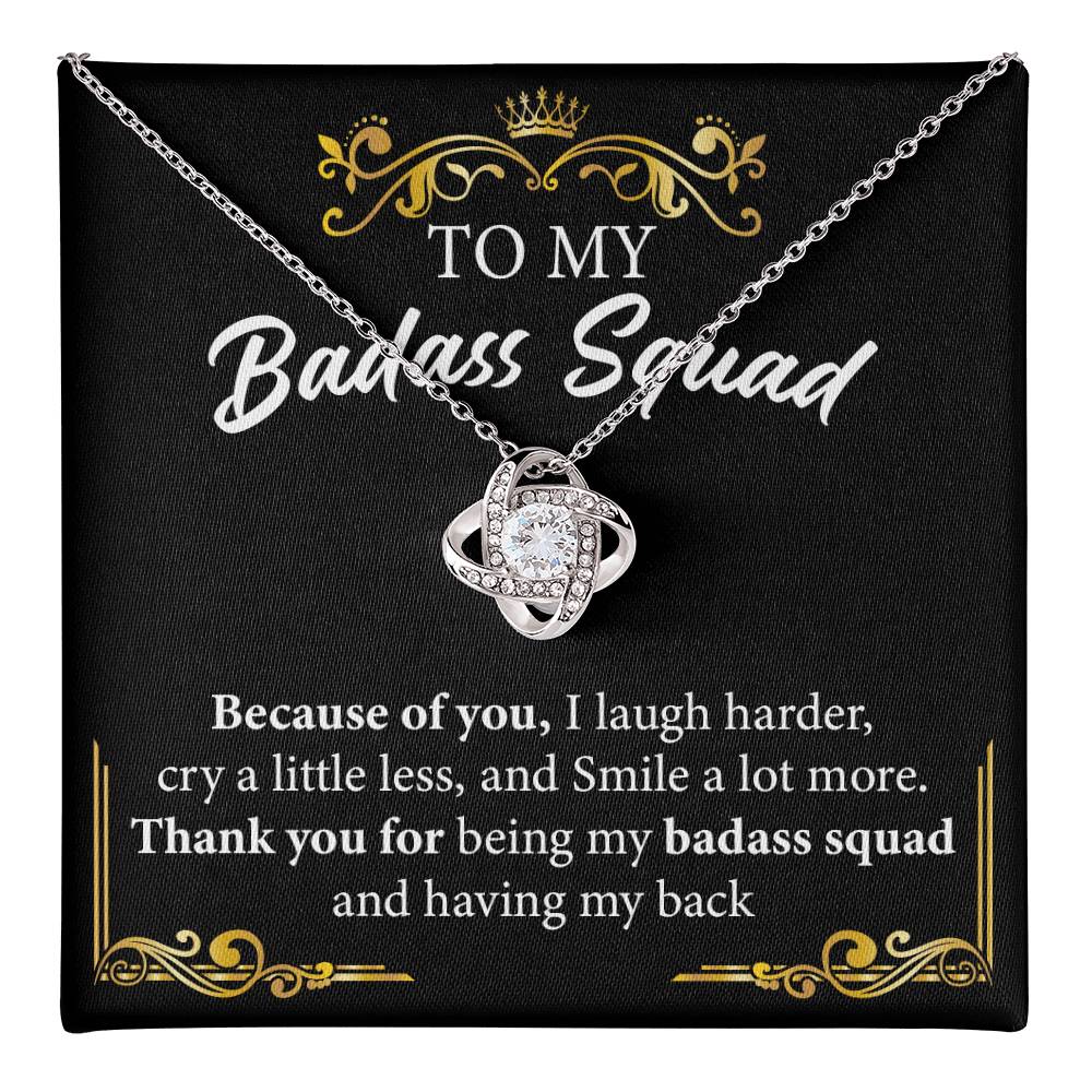 Badass Squad Necklace Gift for Best Friends