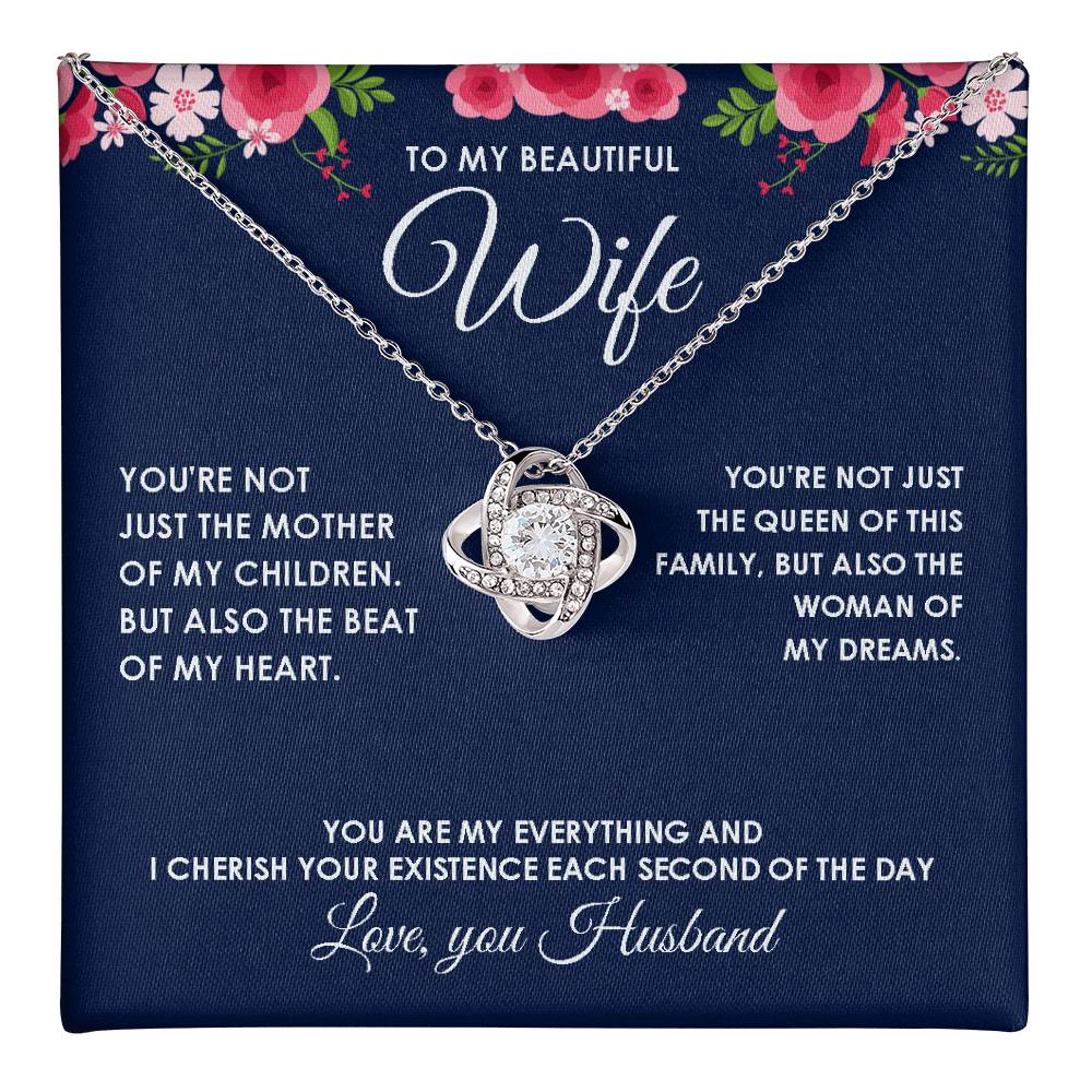To My Dear Wife Necklace Romantic Gift for Her From Husband