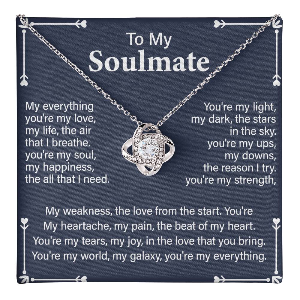 Soulmate Gift Necklace for Partner – with Message Card