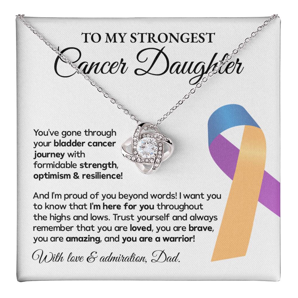 Bladder Cancer Daughter Gift from Dad – Message Card
