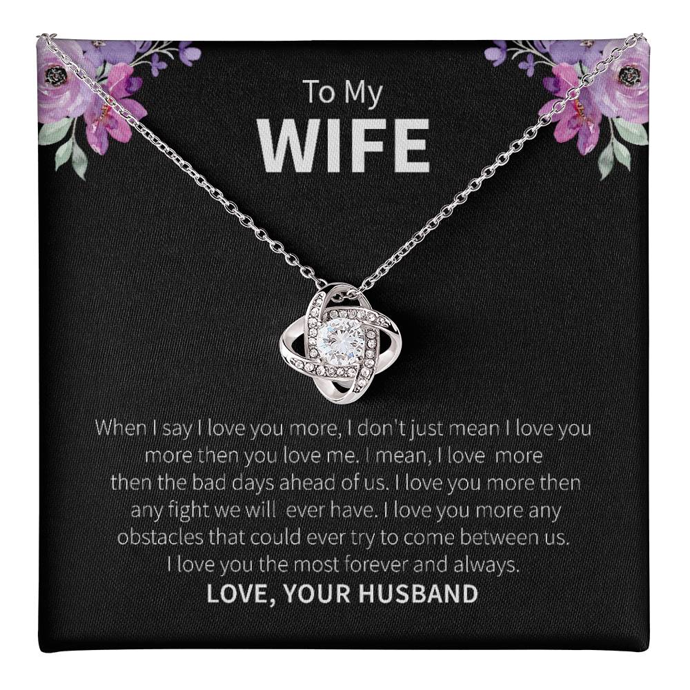 To My Wife Necklace Gift From Husband – With Heartfelt Message