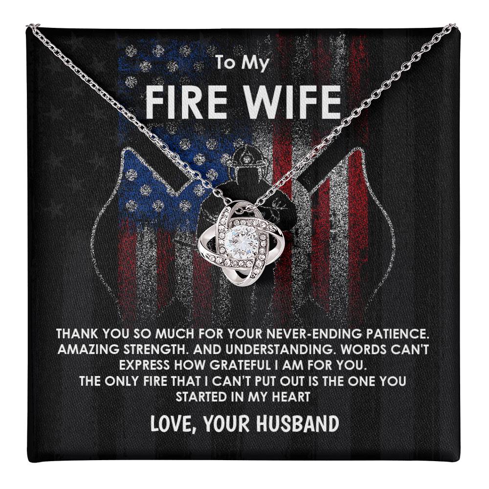 To My Fire Wife Necklace Gift from Husband