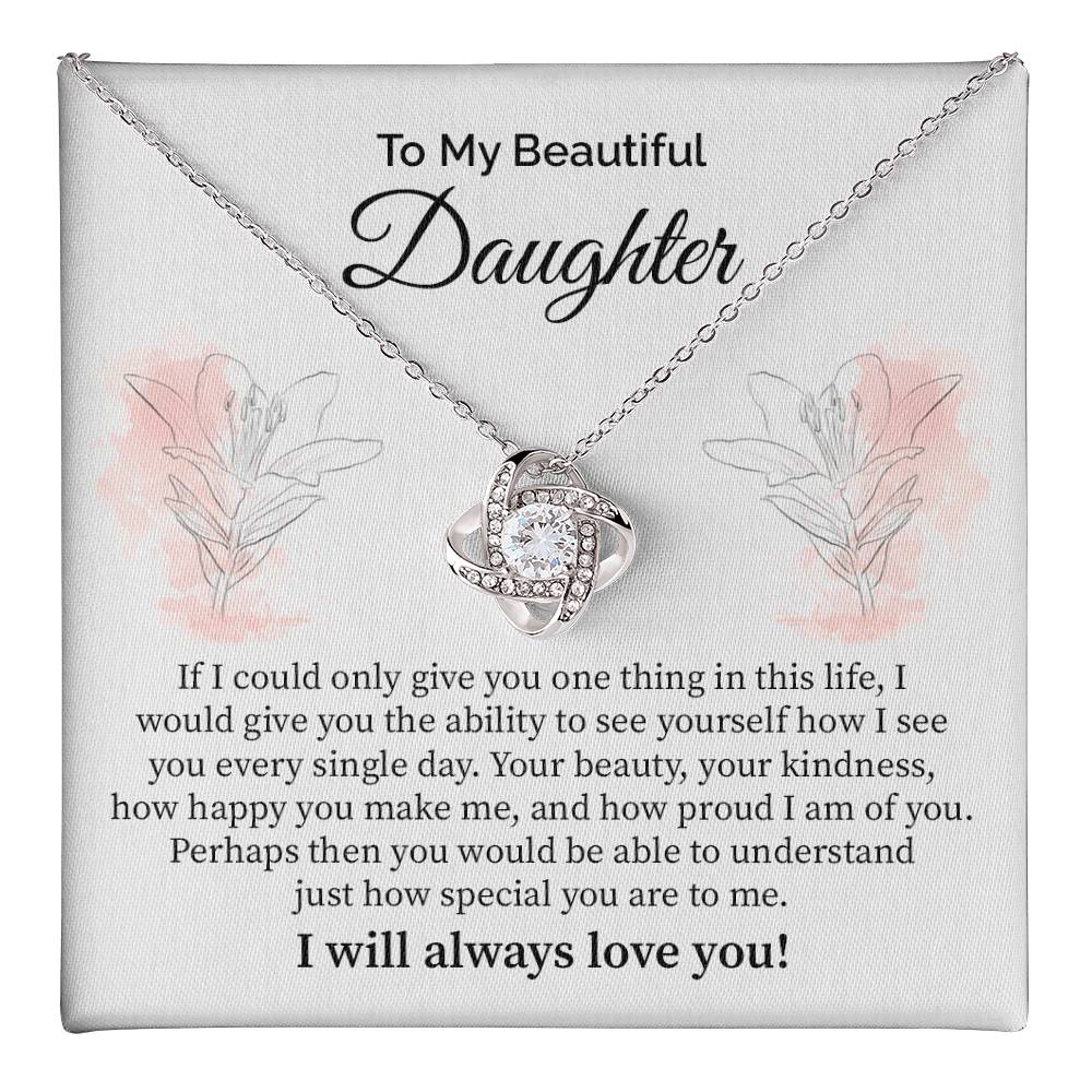 Daughter Gift from Parents with Message Card and Necklace