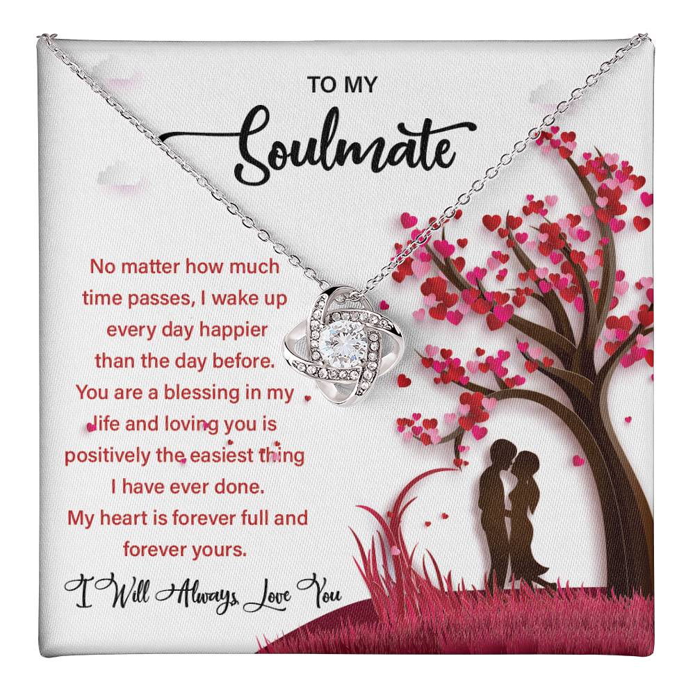 Soulmate Gift Necklace for Her – Message Card Box