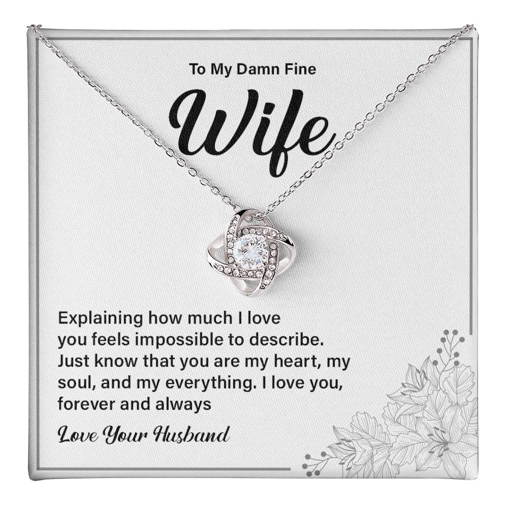 Wife Necklace Gift from Husband with Gift Card