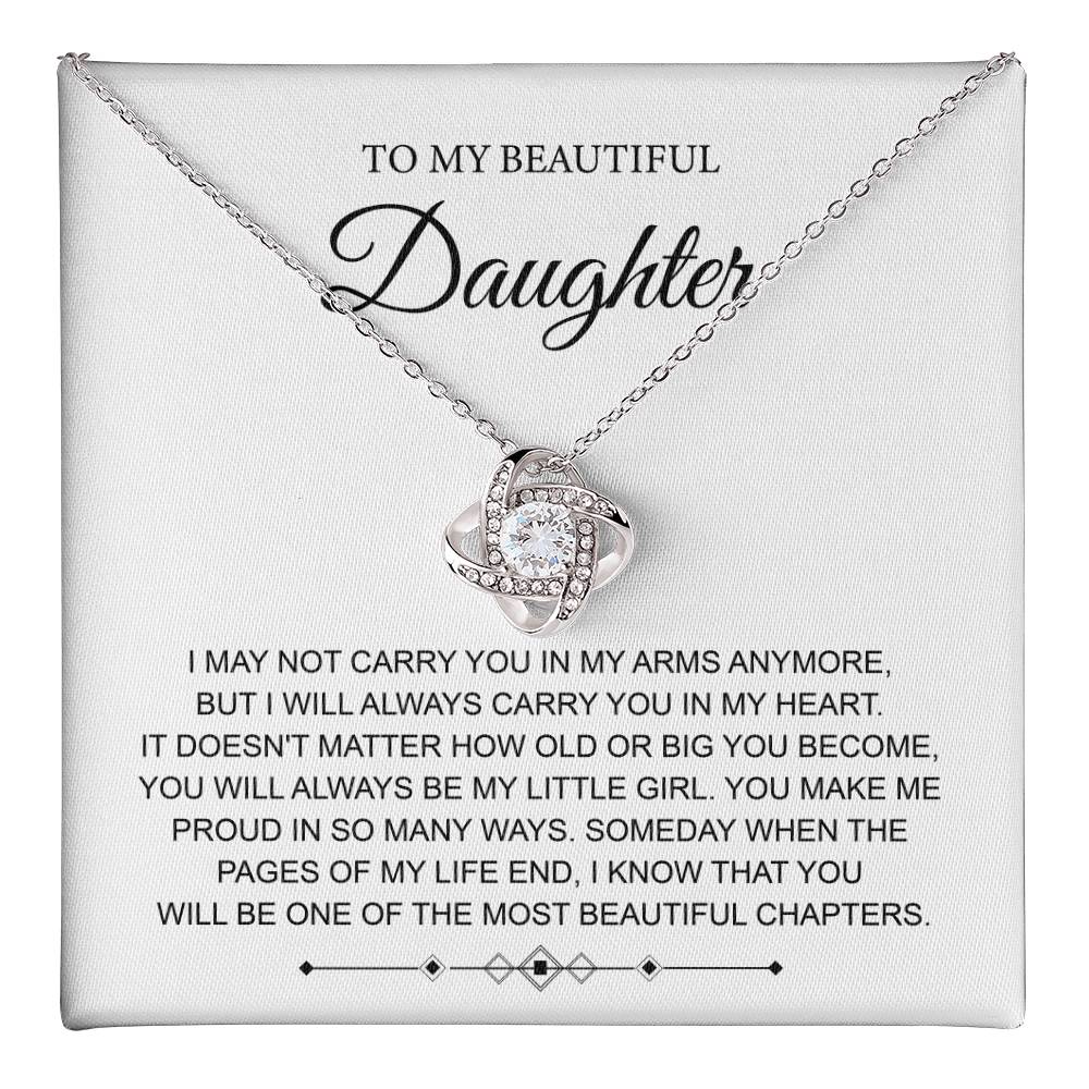 To My Daughter Necklace – From Parent with Love