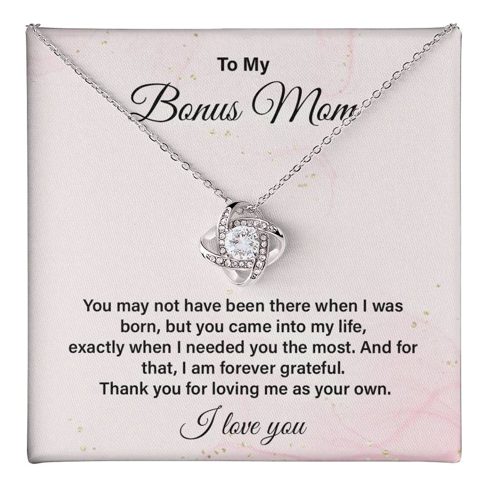 Bonus Mom Necklace Gift from Stepchild with Message