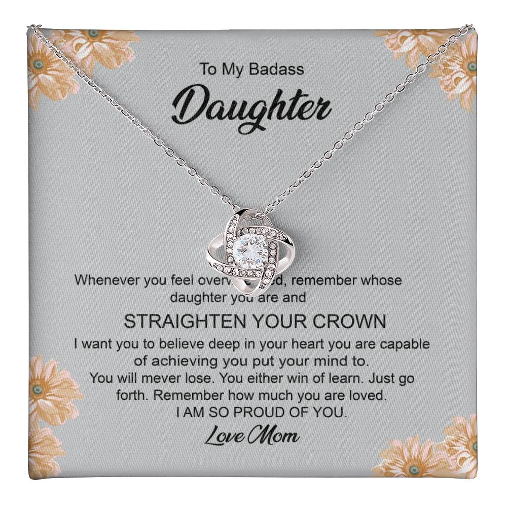 Badass Daughter Gift from Mom Necklace