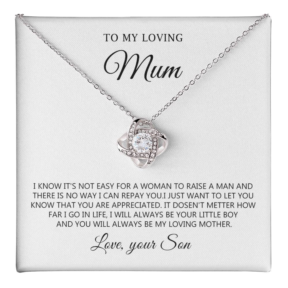 To My Loving Mum Necklace Gift from Son