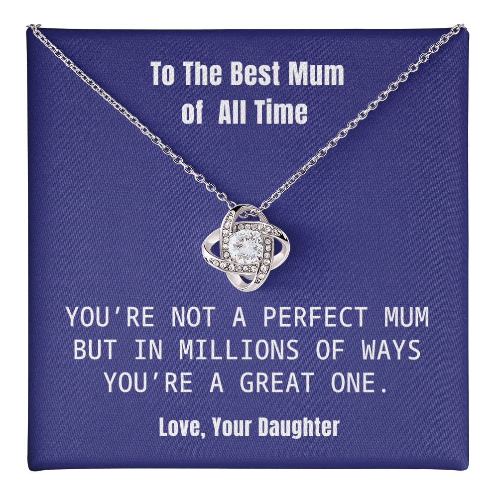 Best Mum Necklace Gift from Daughter with Honest and Loving Message Card