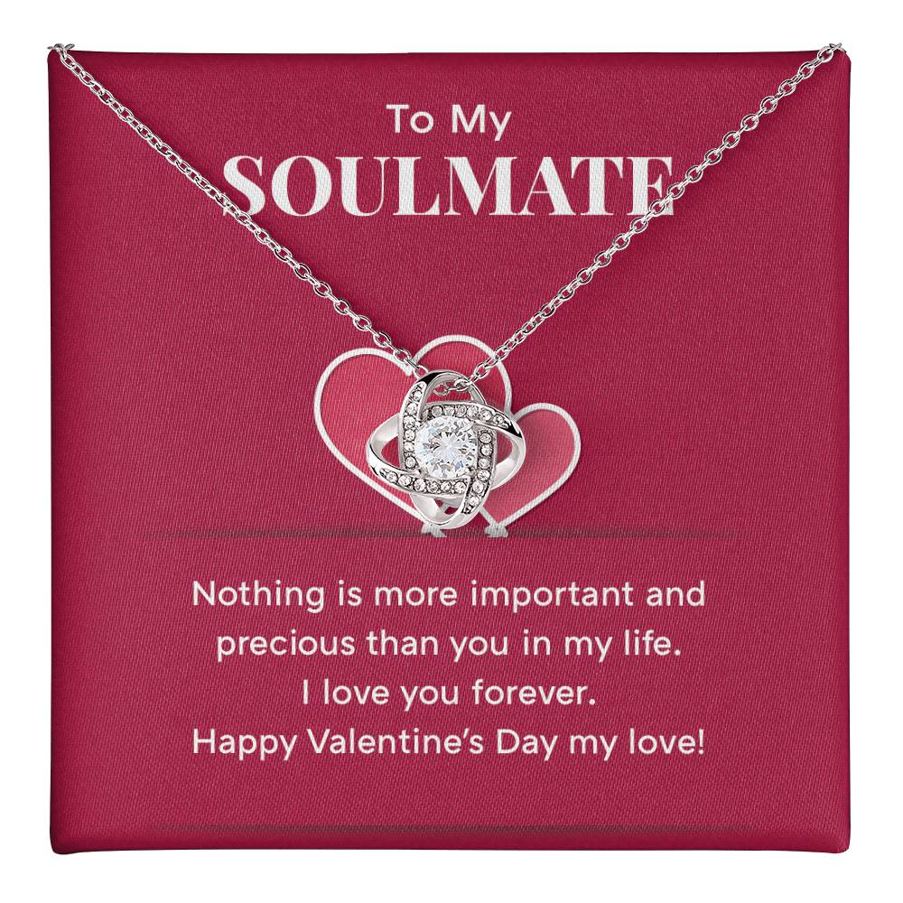 Soulmate Valentine's Necklace Gift with Gift Box