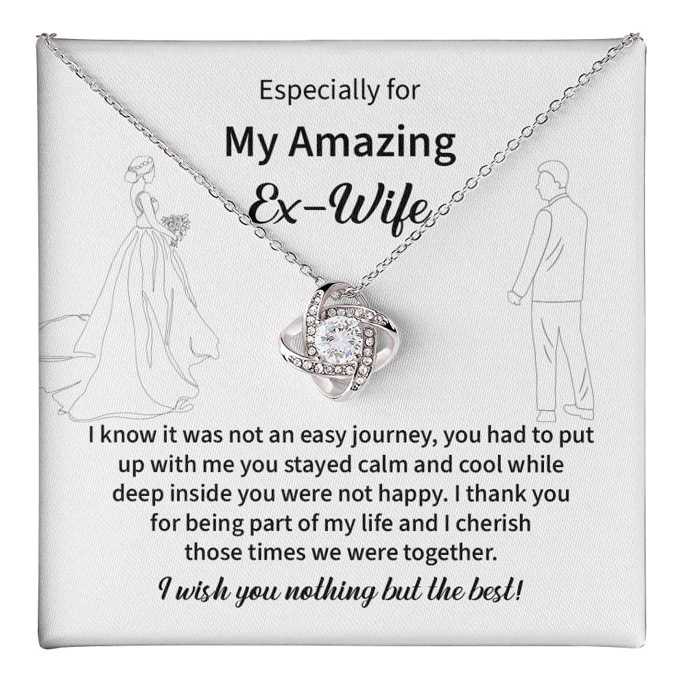 Thoughtful Ex-Wife Necklace Gift with Message Card