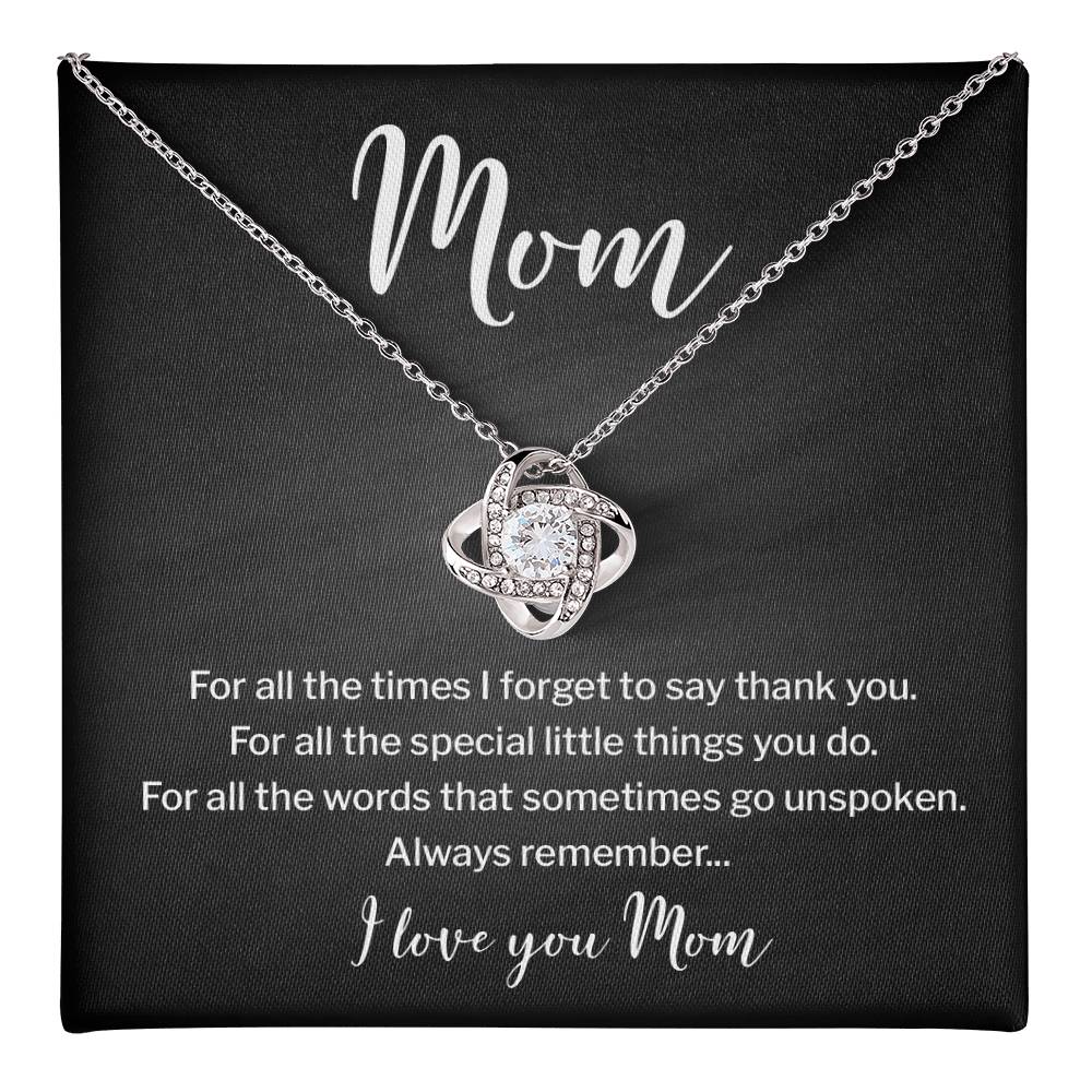 Necklace for Mom With Heartfelt Message & Elegant Box