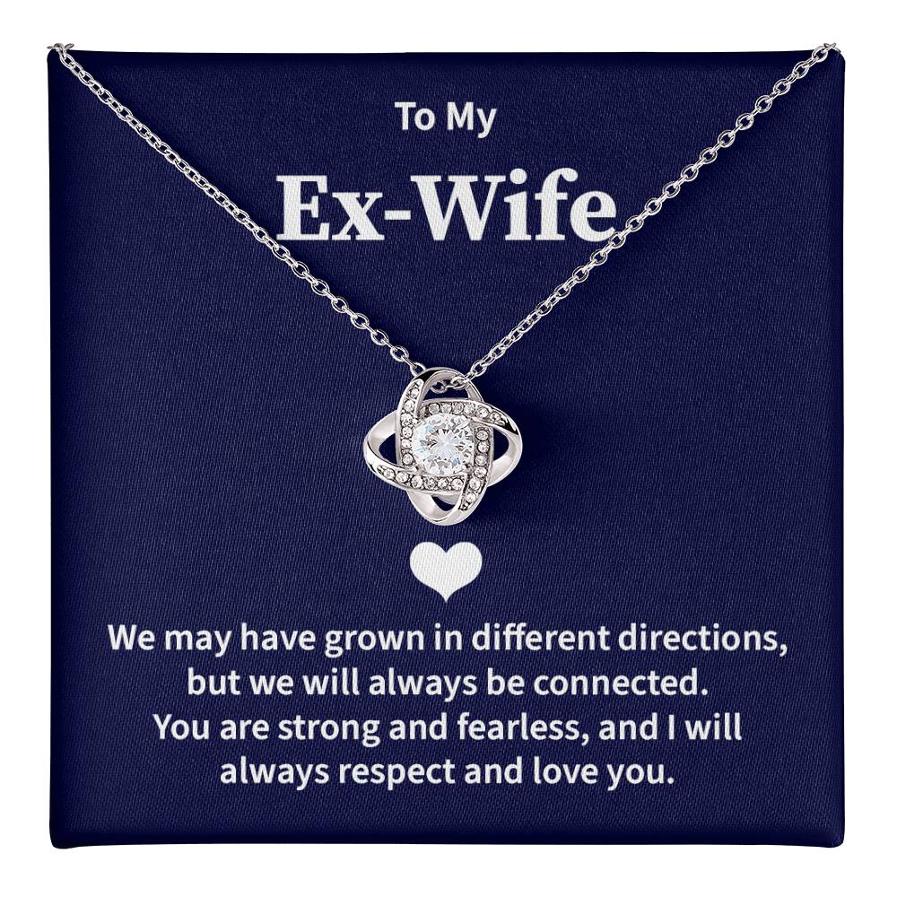 Ex-Wife Necklace Gift from Ex-Husband with Card
