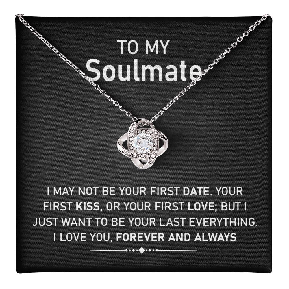 Soulmate Necklace Gift with Romantic Message Card
