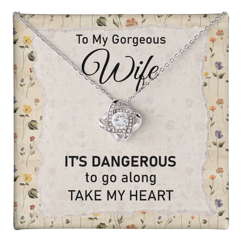 My Heart Wife Necklace with Message Card
