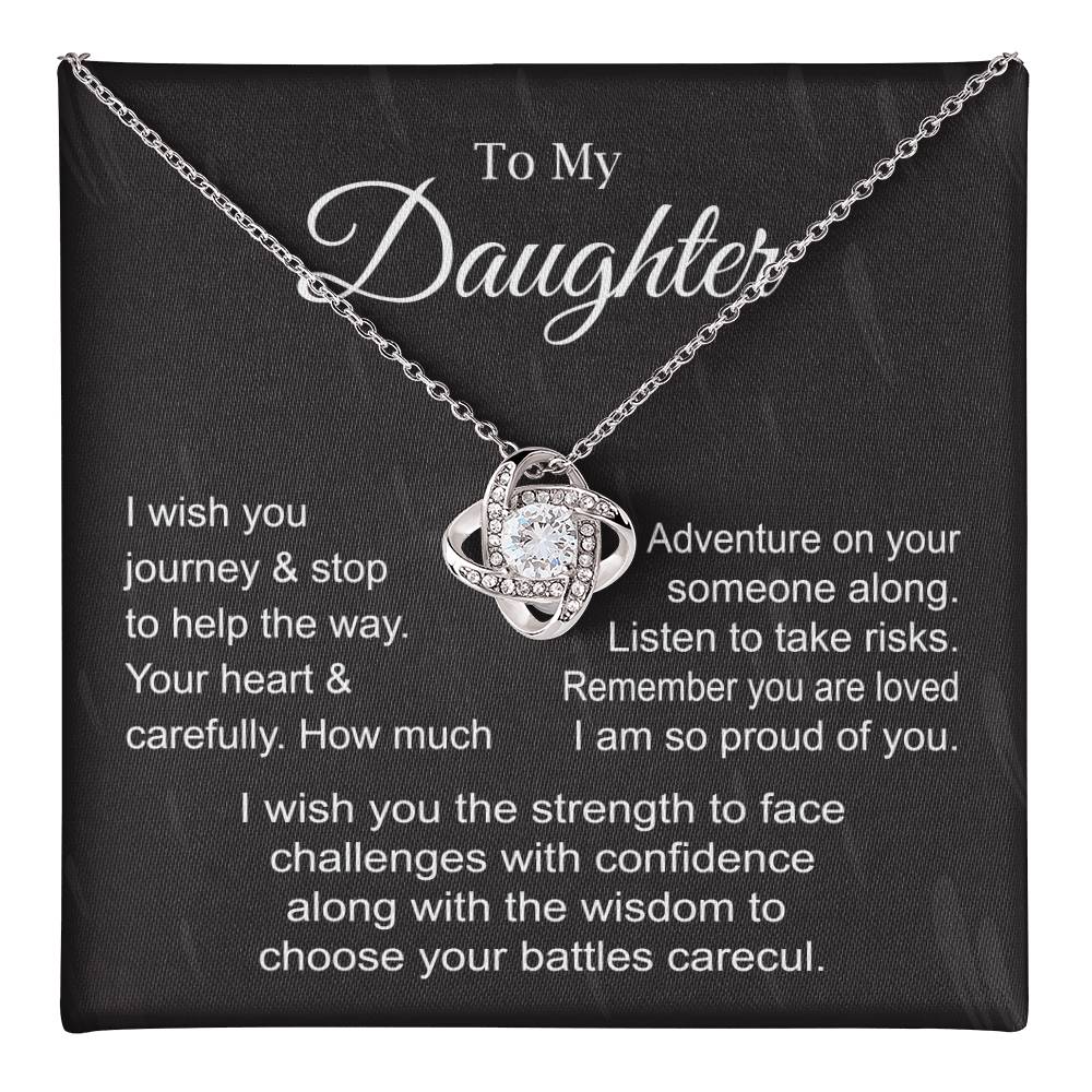 Meaningful Necklace Gift for Daughter with Message Card