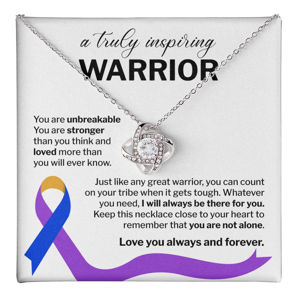 Inspiring Warrior Necklace Gift with Message Card