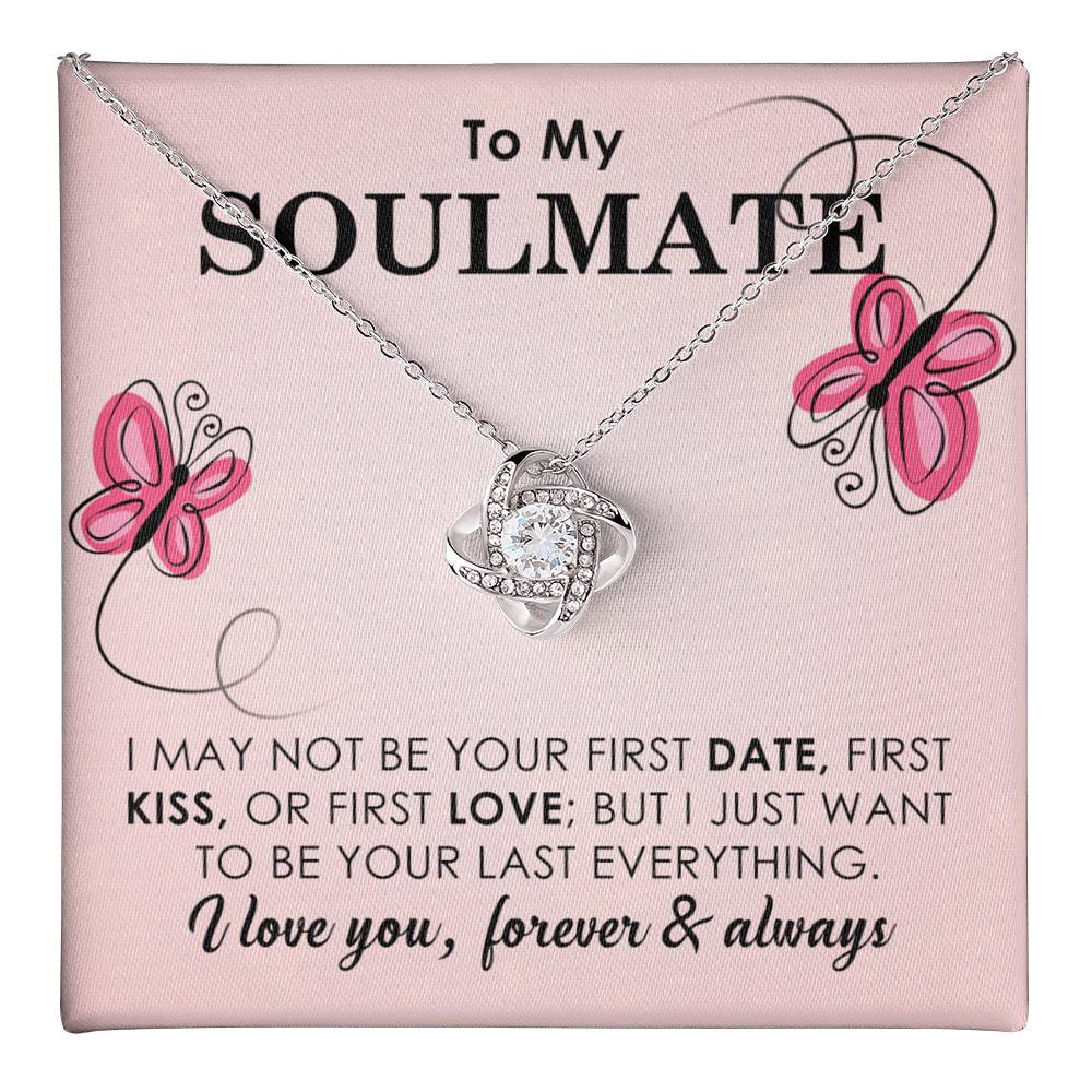 To My Soulmate Necklace Gift with Butterfly Theme