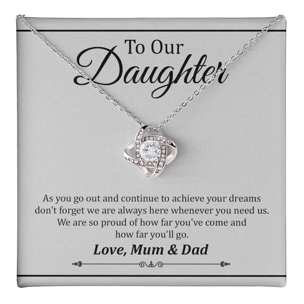 Graduation Necklace Gift from Mum and Dad to Daughter
