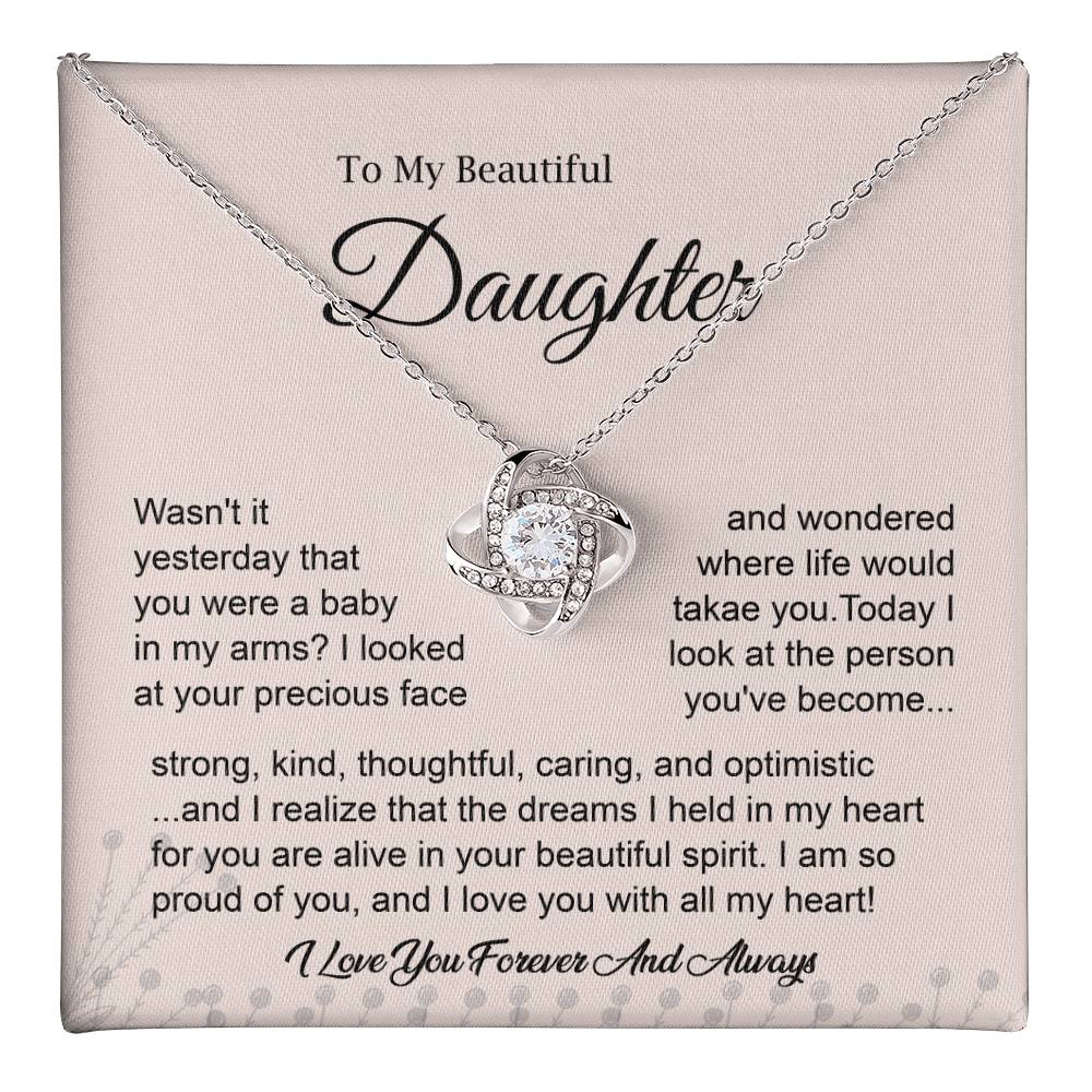 To My Daughter – I’m So Proud of You Necklace